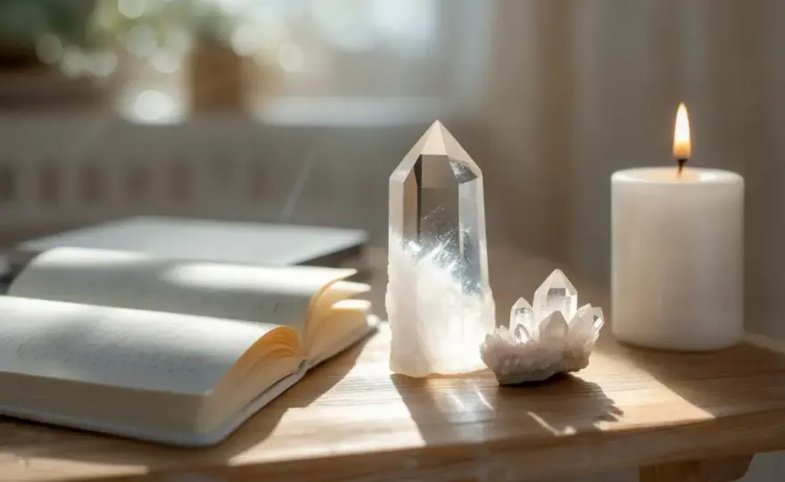 Vita kristaller - Betydelse och guide till lugn och klarhet
