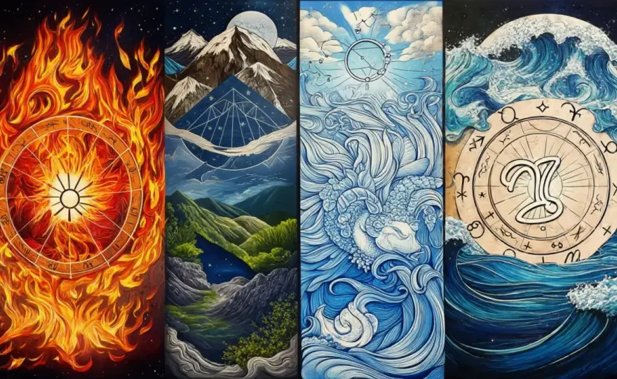 Astrologins element - Vad säger eld, jord, luft och vatten om dig?