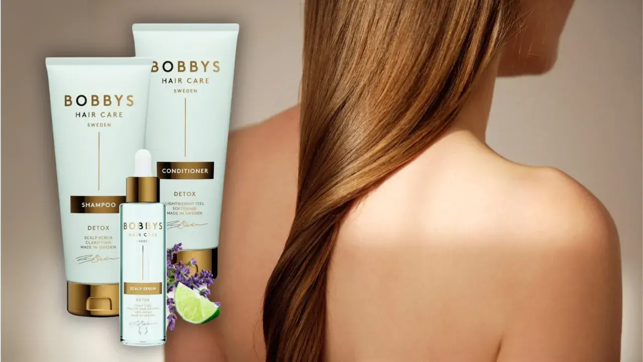 BOBBYS Hair Care-produkter för att detoxa håret naturligt. Schampo, balsam och serum med lavendel och lime.